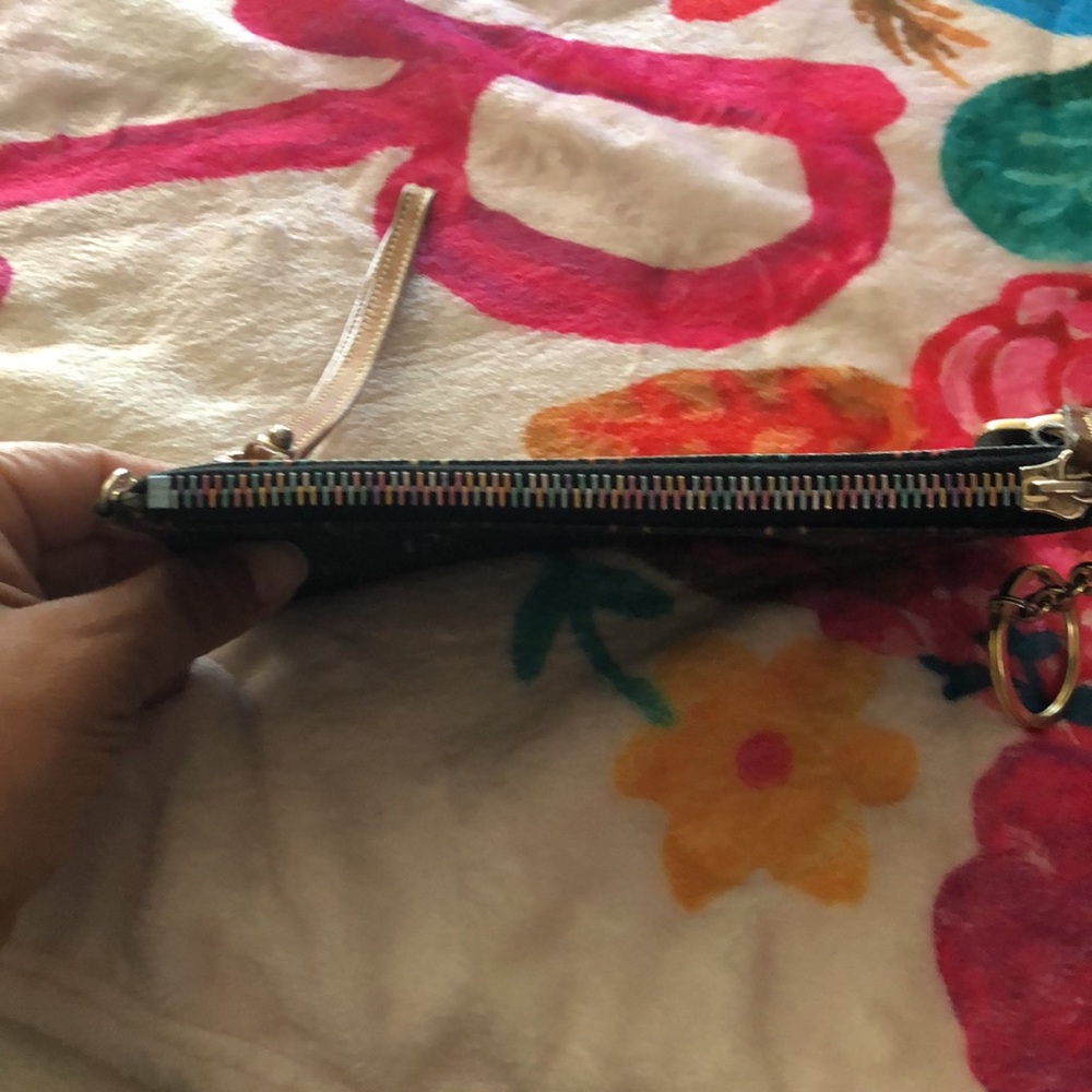 Dooney & Bourke leather multi color DB wristlet - Picture 6 of 6
